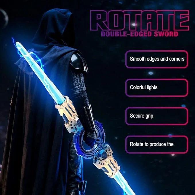 🎉New Year's Sale 50% OFF✨Cyberpunk Rotate Dual-Blade Sword Toy⚔️