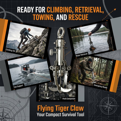 🔥Limited Time 50% Off🔥Portable Flying Tiger Claw (Original Design) Wall And Tree Climbing Tool