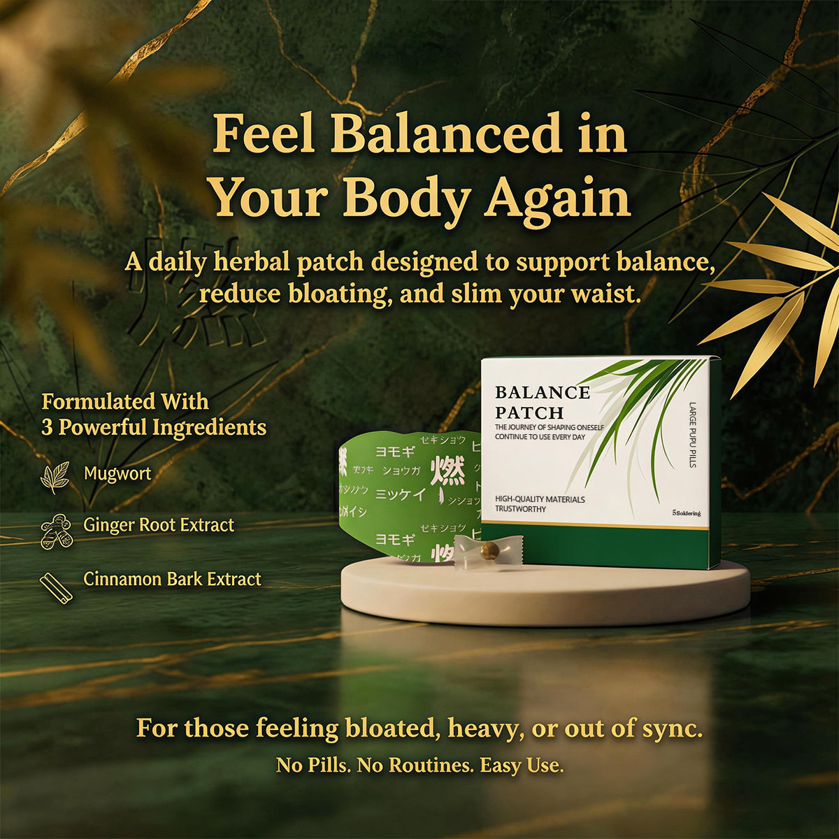 🔥Special Sale-50% Off🍃Japanese Herbal Balance Patch🌿