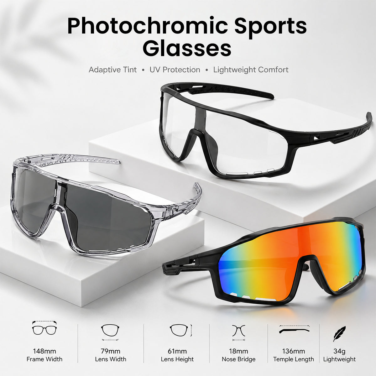 🔥Limited Time 50% Off☀️UV400 Photochromic Polarized Safety Glasses