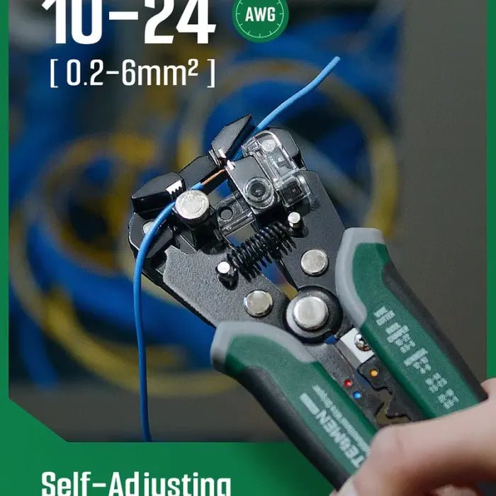 4 - in - 1 Automatic Wire Stripper Self Adjusting Cable Stripping tool，With Non - Contact Voltage Detection - stavogue