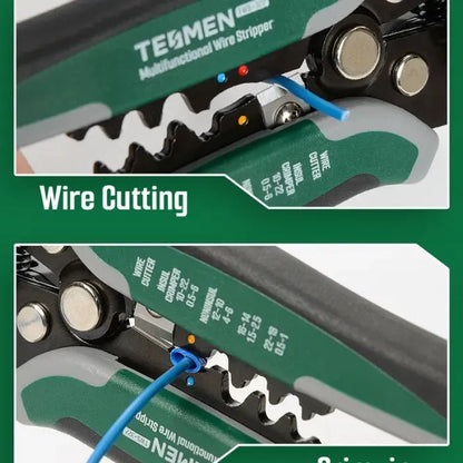 4 - in - 1 Automatic Wire Stripper Self Adjusting Cable Stripping tool，With Non - Contact Voltage Detection - stavogue