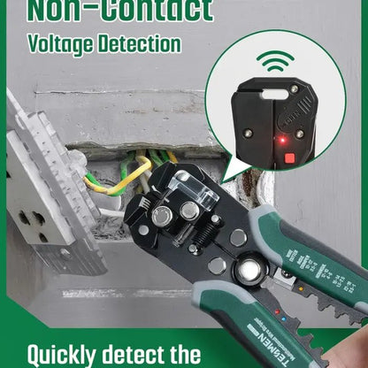 4 - in - 1 Automatic Wire Stripper Self Adjusting Cable Stripping tool，With Non - Contact Voltage Detection - stavogue