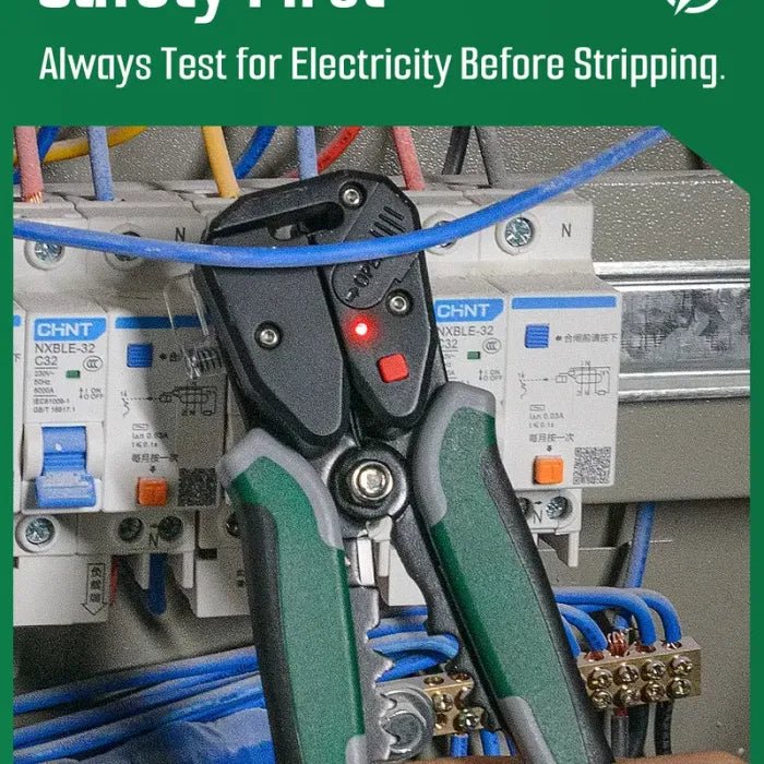 4 - in - 1 Automatic Wire Stripper Self Adjusting Cable Stripping tool，With Non - Contact Voltage Detection - stavogue