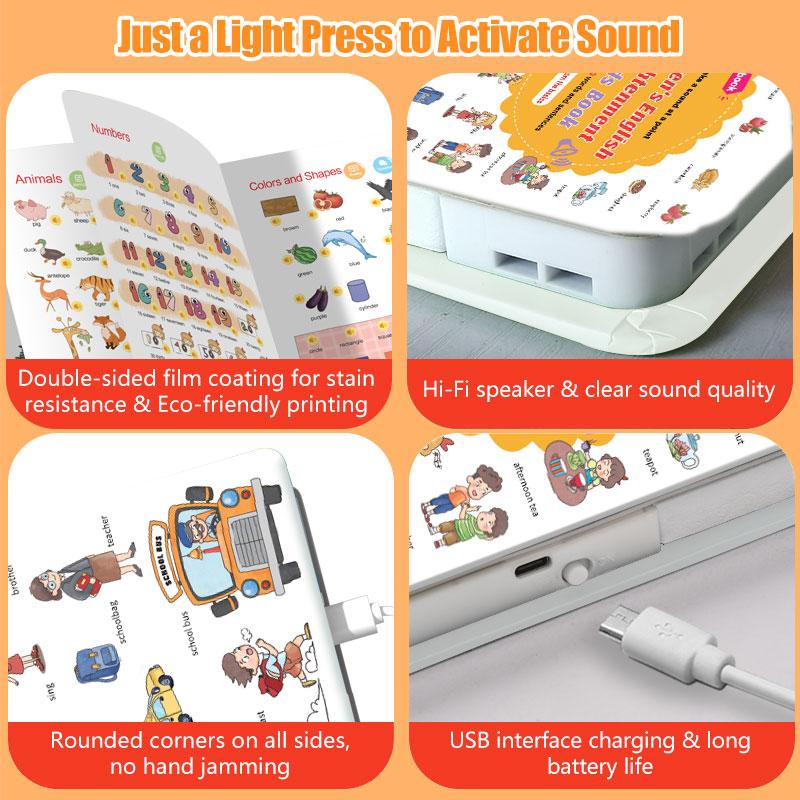 500 - Word Audio Learning Book for Toddlers – Tap & Master Vocabulary in Everyday Topics - stavogue