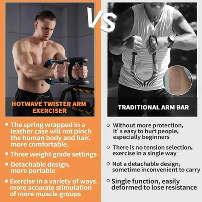 Adjustable Power Twister Trainer for Chest Workout, Arm Exerciser & Upper Body Training - stavogue