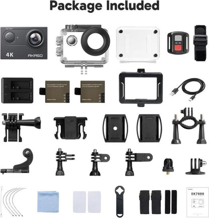 AKASO Action Camera EK7000 4K 20MP Summer Water Sports Underwater Waterproof Camera - stavogue