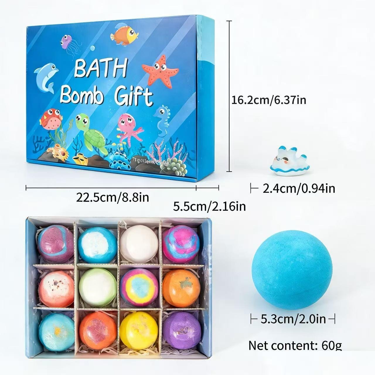 🛁🐣Bath Bombs For Kids – 12 Pack With Surprise Toys Inside, Easter Basket Stuffers - stavogue