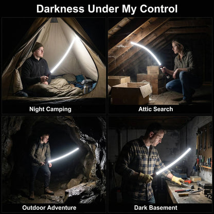 🔥Bendable Flexible LED Work Light💡: Your Professional Light for Narrow Spaces 🛠️(4000K Color Temperature | 44" Shape - Holding | Hands - Free) - stavogue
