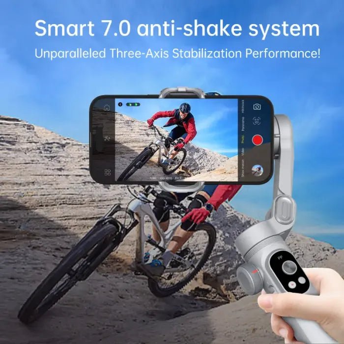 🔥Big Promotion 49% OFF💥Gimbal Stabilizer for Smartphone, 3 - Axis iPhone Gimbal, Portable Gimbal w/OLED Display（Three - year warranty） - stavogue