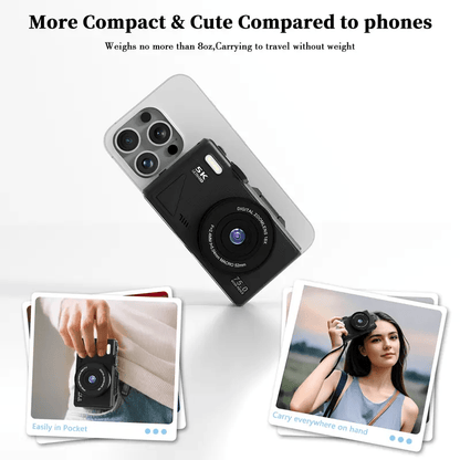 💥Black Friday Sale 50% OFF📸2025 Digital 5k camera ,Portable Retro Camera,180° digital camera with flip screen,18X Digital Zoom vlogging camera - stavogue