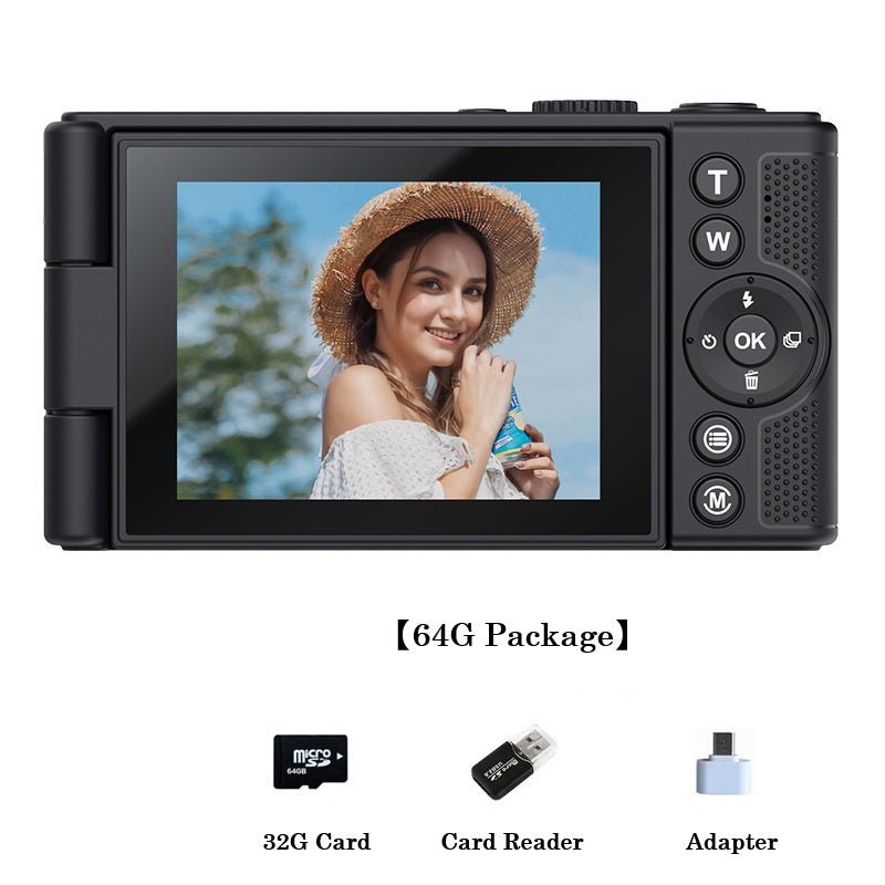 💥Black Friday Sale 50% OFF📸2025 Digital 5k camera ,Portable Retro Camera,180° digital camera with flip screen,18X Digital Zoom vlogging camera - stavogue