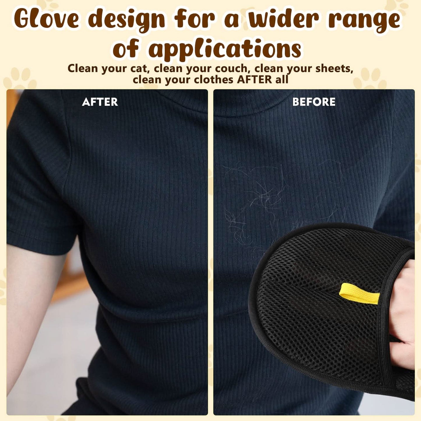 🔥BUY 1 GET 1 FREE🔥🐾🧤 Pet Hair Remover Electrostatic Gloves – Double - Sided Efficient, Soft Silicone & Washable Reusable - stavogue