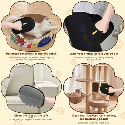 🔥BUY 1 GET 1 FREE🔥🐾🧤 Pet Hair Remover Electrostatic Gloves – Double - Sided Efficient, Soft Silicone & Washable Reusable - stavogue