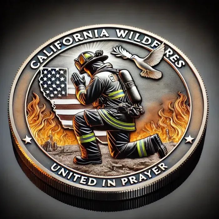 California Wildfires Prayer Coin (100% Profit Donated) - stavogue