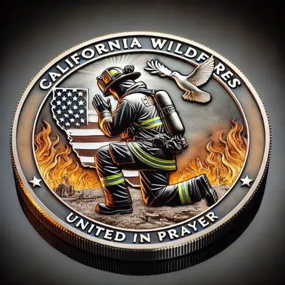 California Wildfires Prayer Coin (100% Profit Donated) - stavogue