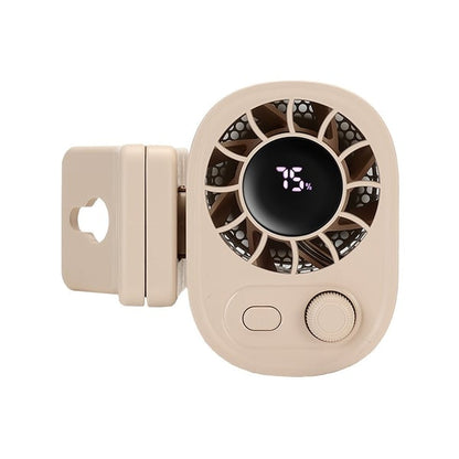 ❄️Car Clip Fan with LED Display[360° Rotatable 100 Speed Wind 1800mAh Low Noise Mini Fan Clamp Anywhere] - stavogue