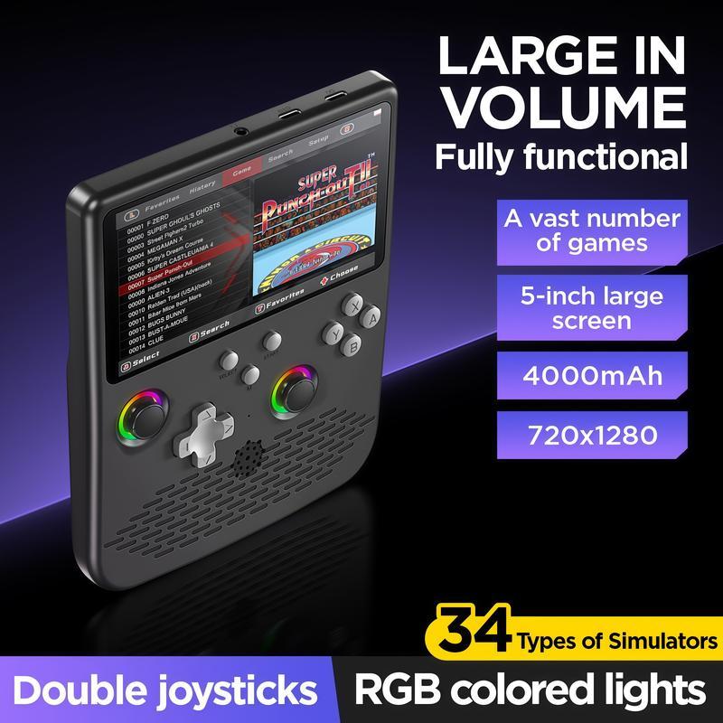 🎁Children's Day Pre - sale - 50% off🔥2026 New Upgrade Retro Video Handheld Game Console,Linux System - stavogue