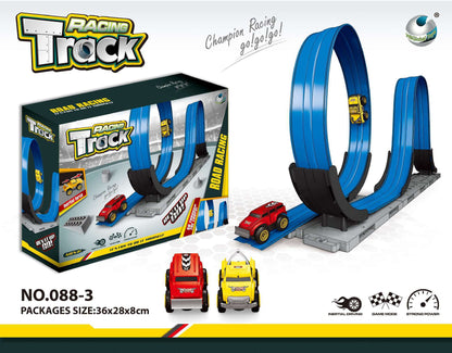 🎁Children's Day Pre - sale - 50% OFF🔥FlexTrack 5000 Blue Track for Toy Cars Flexible Race Track for Kids - 15FT - stavogue