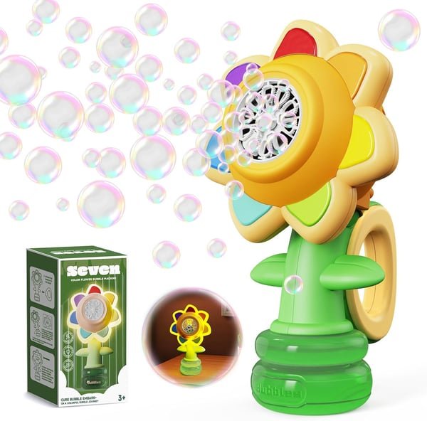 🎁Children's Day Pre - sale - 50% OFF🔥Seven Color Flower Bubble Machine for Kids - stavogue