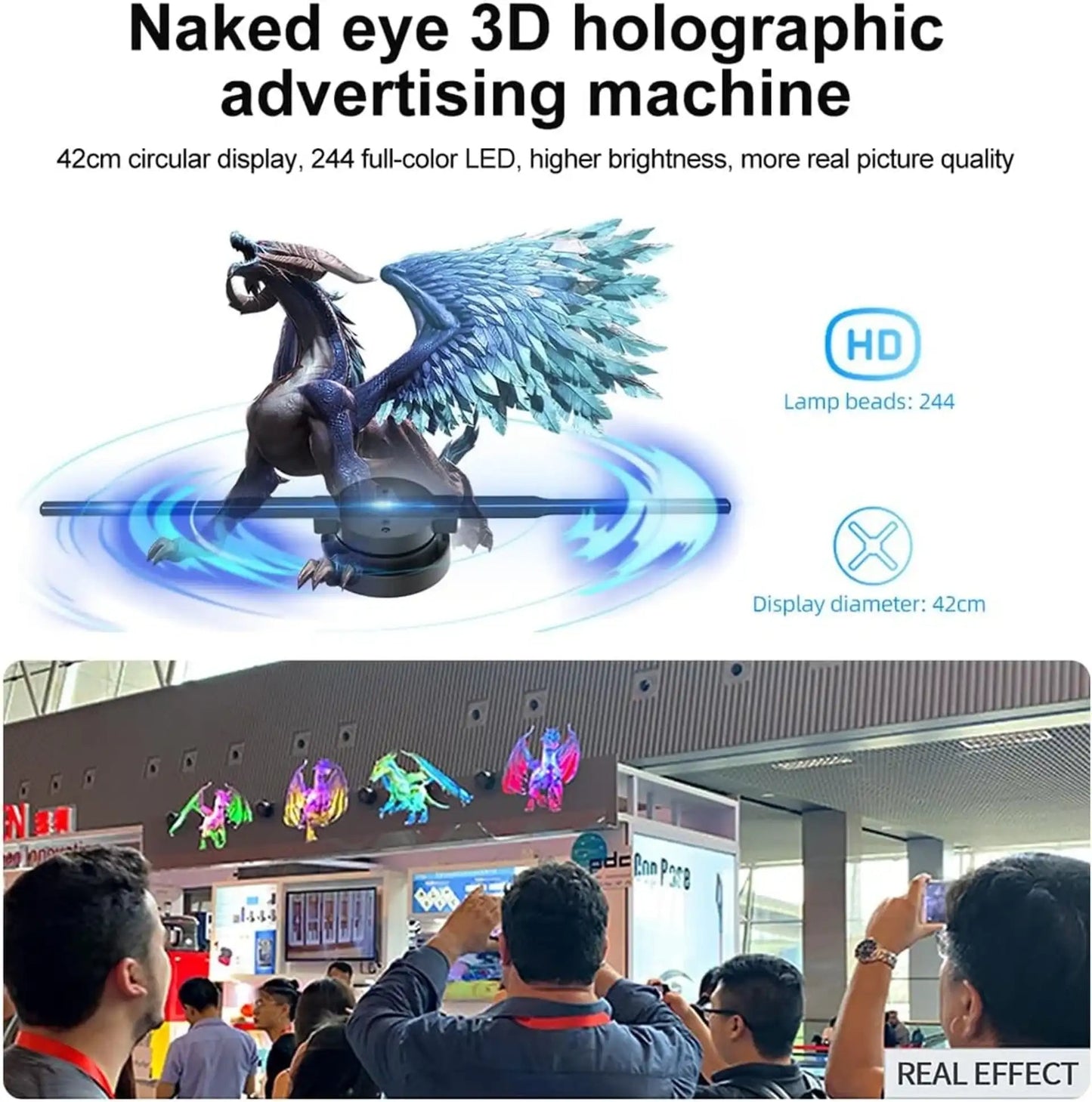 🎅Christmas Pre - sale 50% OFF✨3D Hologram LED Fan Projector - stavogue