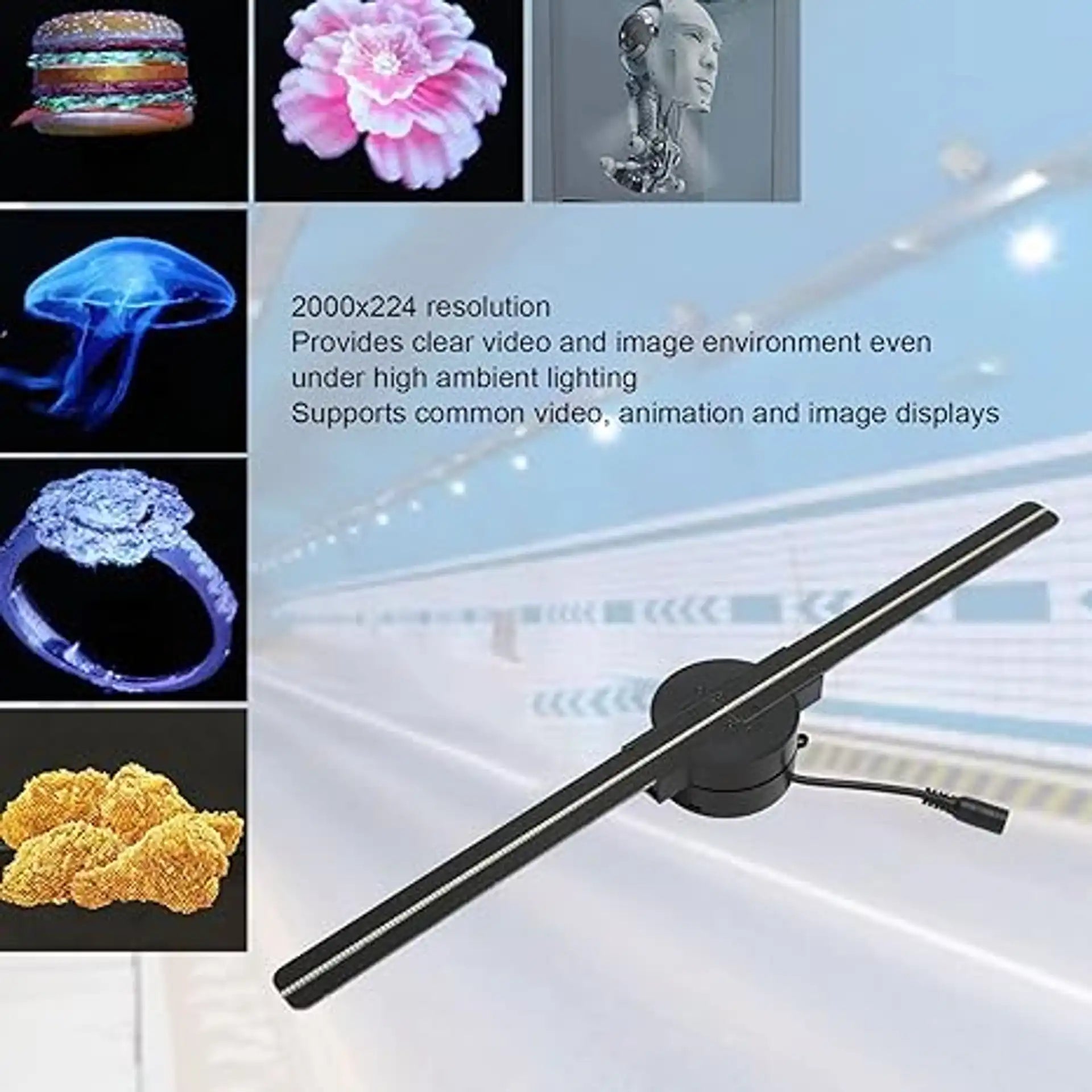 🎅Christmas Pre - sale 50% OFF✨3D Hologram LED Fan Projector - stavogue