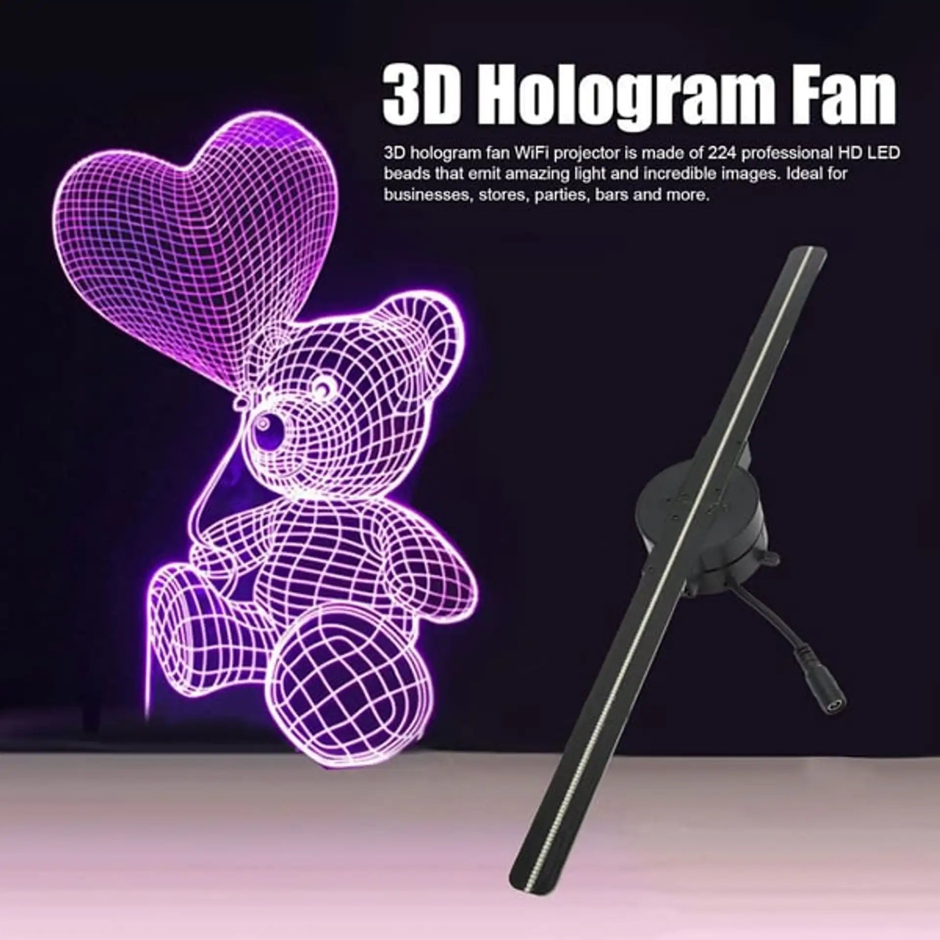 🎅Christmas Pre - sale 50% OFF✨3D Hologram LED Fan Projector - stavogue