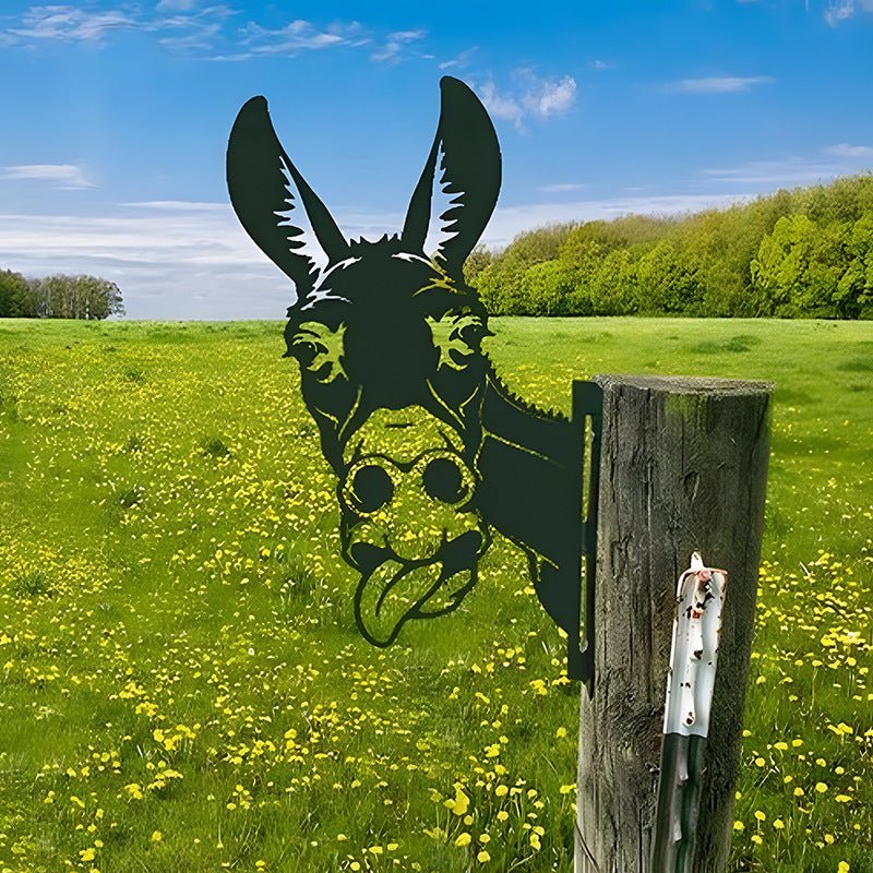 🔥Clearance Sale🔥Funny Farm Peeping Animal Metal Art(Buy 4 Free Shipping) - stavogue