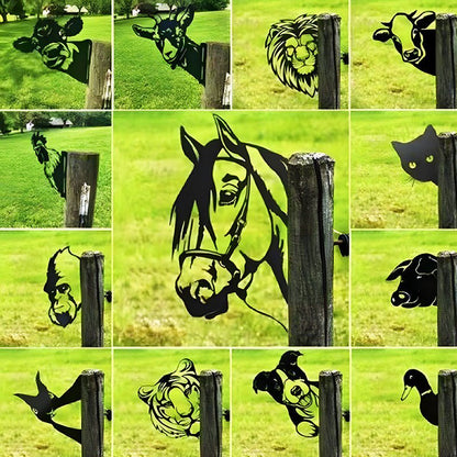🔥Clearance Sale🔥Funny Farm Peeping Animal Metal Art(Buy 4 Free Shipping) - stavogue