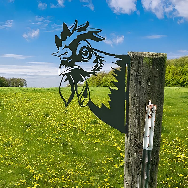 🔥Clearance Sale🔥Funny Farm Peeping Animal Metal Art(Buy 4 Free Shipping) - stavogue