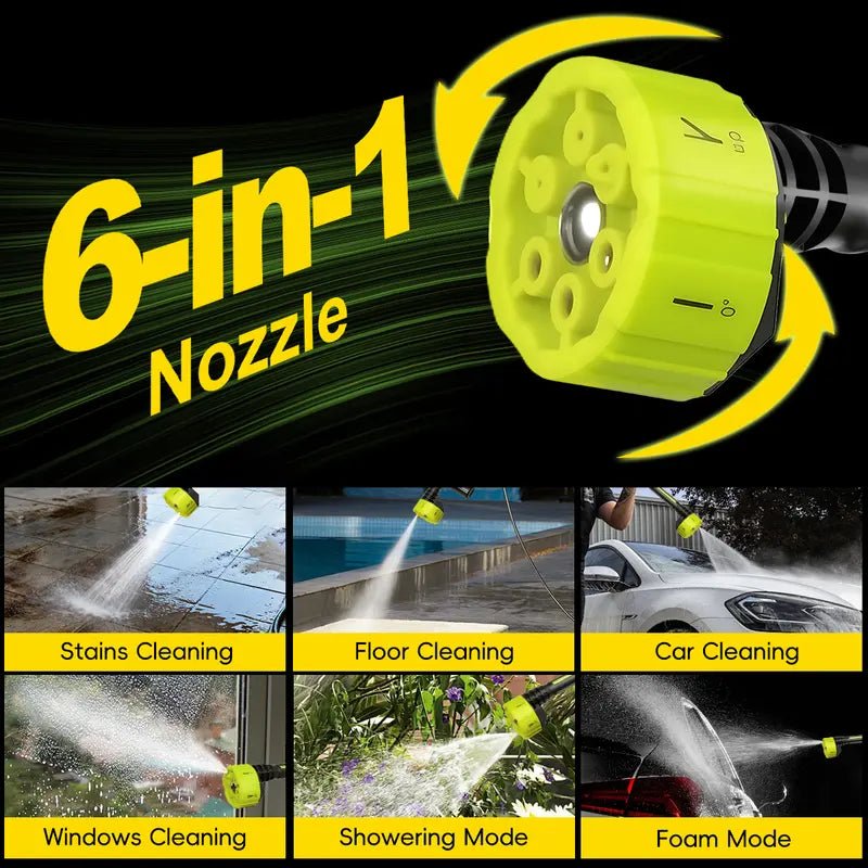 Cordless Pressure Washer and Single Port Charger Base, Bottle Portable Washer for Car - stavogue