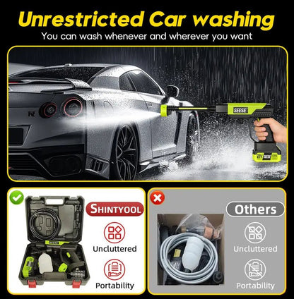 Cordless Pressure Washer and Single Port Charger Base, Bottle Portable Washer for Car - stavogue