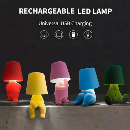 Creative Design Table Lamp, USB Rechargeable LED Night Light, 3 - Way Dimmable Modern Night Light - stavogue