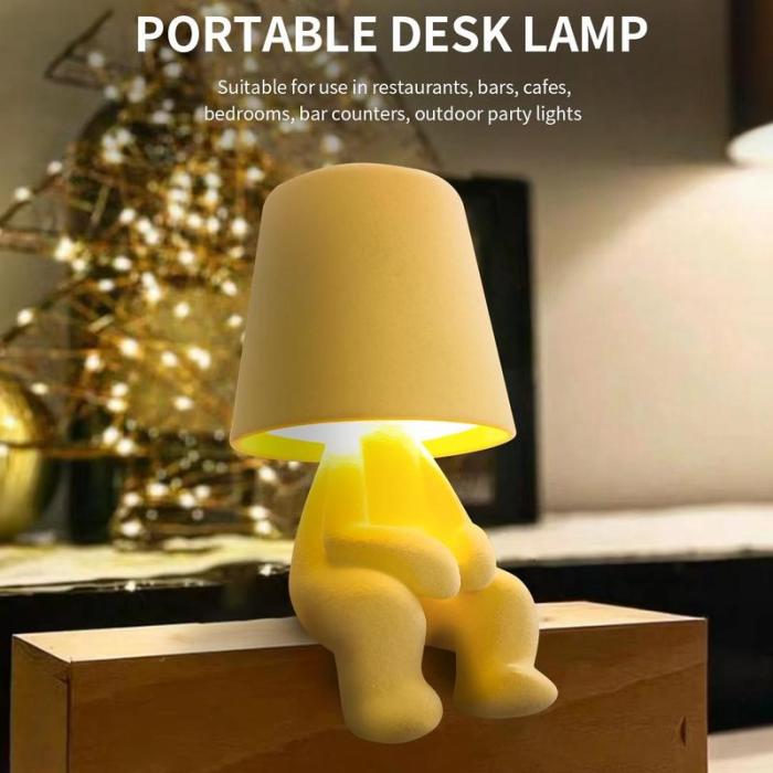 Creative Design Table Lamp, USB Rechargeable LED Night Light, 3 - Way Dimmable Modern Night Light - stavogue