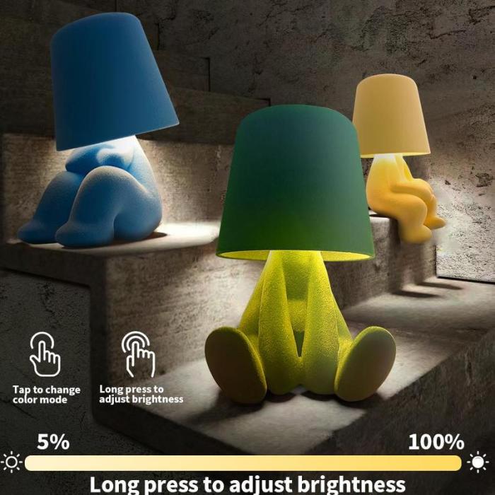 Creative Design Table Lamp, USB Rechargeable LED Night Light, 3 - Way Dimmable Modern Night Light - stavogue