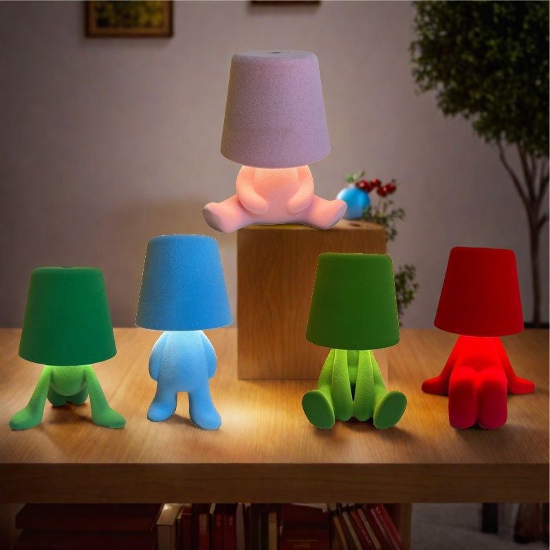 Creative Design Table Lamp, USB Rechargeable LED Night Light, 3 - Way Dimmable Modern Night Light - stavogue