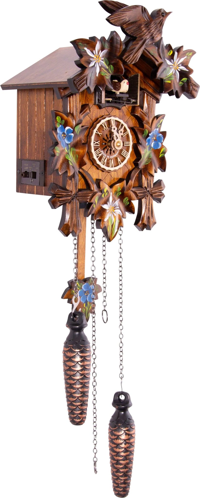 Cuckoo Clock Bavaria - Quartz Carved 22cm - Engstler - stavogue