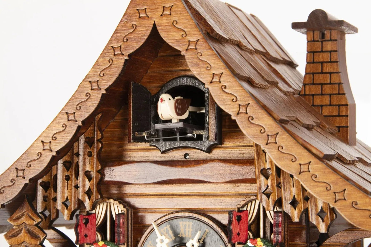 Cuckoo Clock Bavarian Wildalm Hut - Quartz Chalet 25cm - Engstler - stavogue