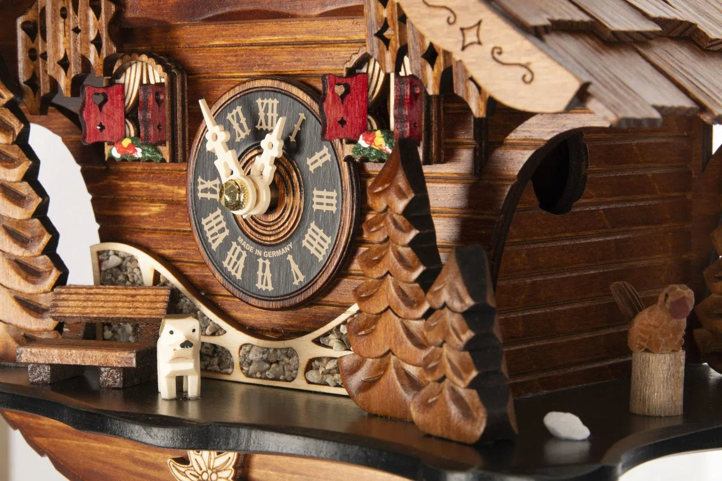 Cuckoo Clock Bavarian Wildalm Hut - Quartz Chalet 25cm - Engstler - stavogue