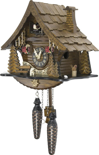 Cuckoo Clock Bavarian Wildalm Hut - Quartz Chalet 25cm - Engstler - stavogue