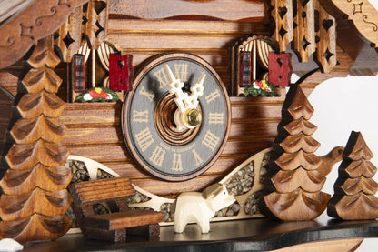 Cuckoo Clock Bavarian Wildalm Hut - Quartz Chalet 25cm - Engstler - stavogue