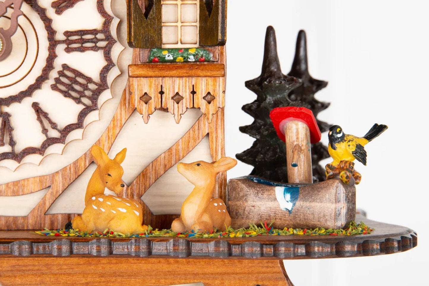 Cuckoo Clock Blackforest Hillside Hut - Quartz Chalet 26cm - Cuckoo - Palace - stavogue