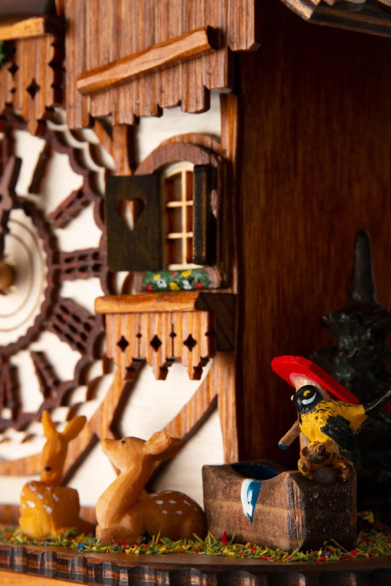 Cuckoo Clock Blackforest Hillside Hut - Quartz Chalet 26cm - Cuckoo - Palace - stavogue