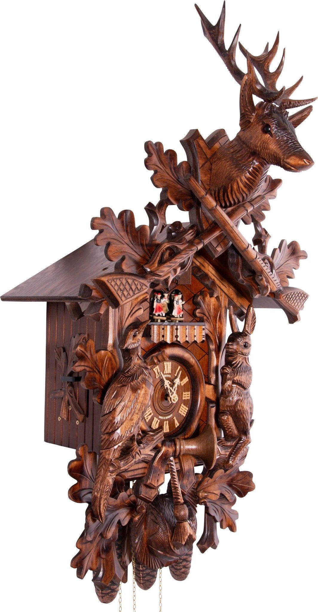 Cuckoo Clock Partenkirchen - 8 Day Carved 75cm - Anton Schneider - stavogue