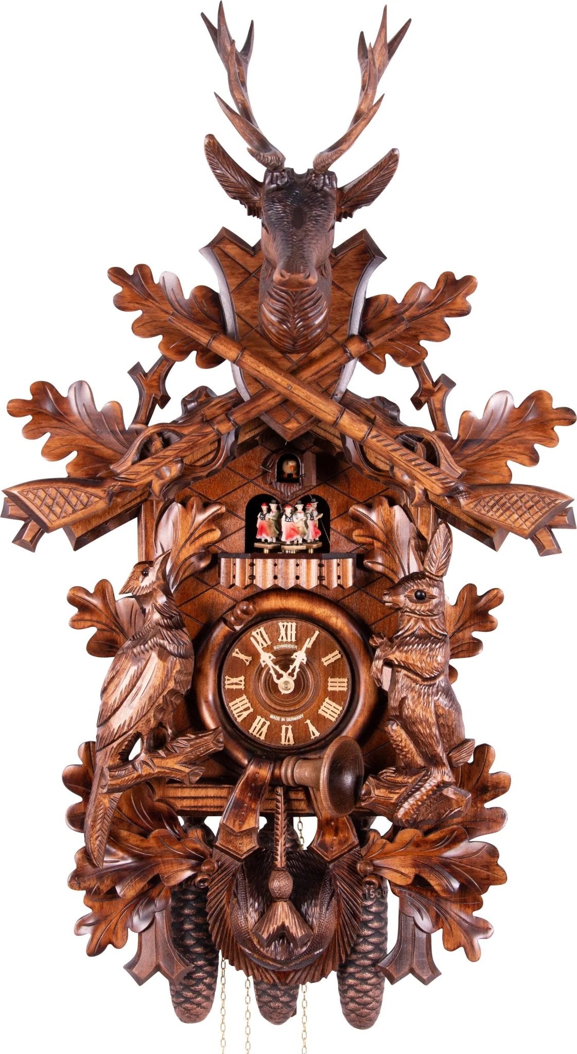 Cuckoo Clock Partenkirchen - 8 Day Carved 75cm - Anton Schneider - stavogue