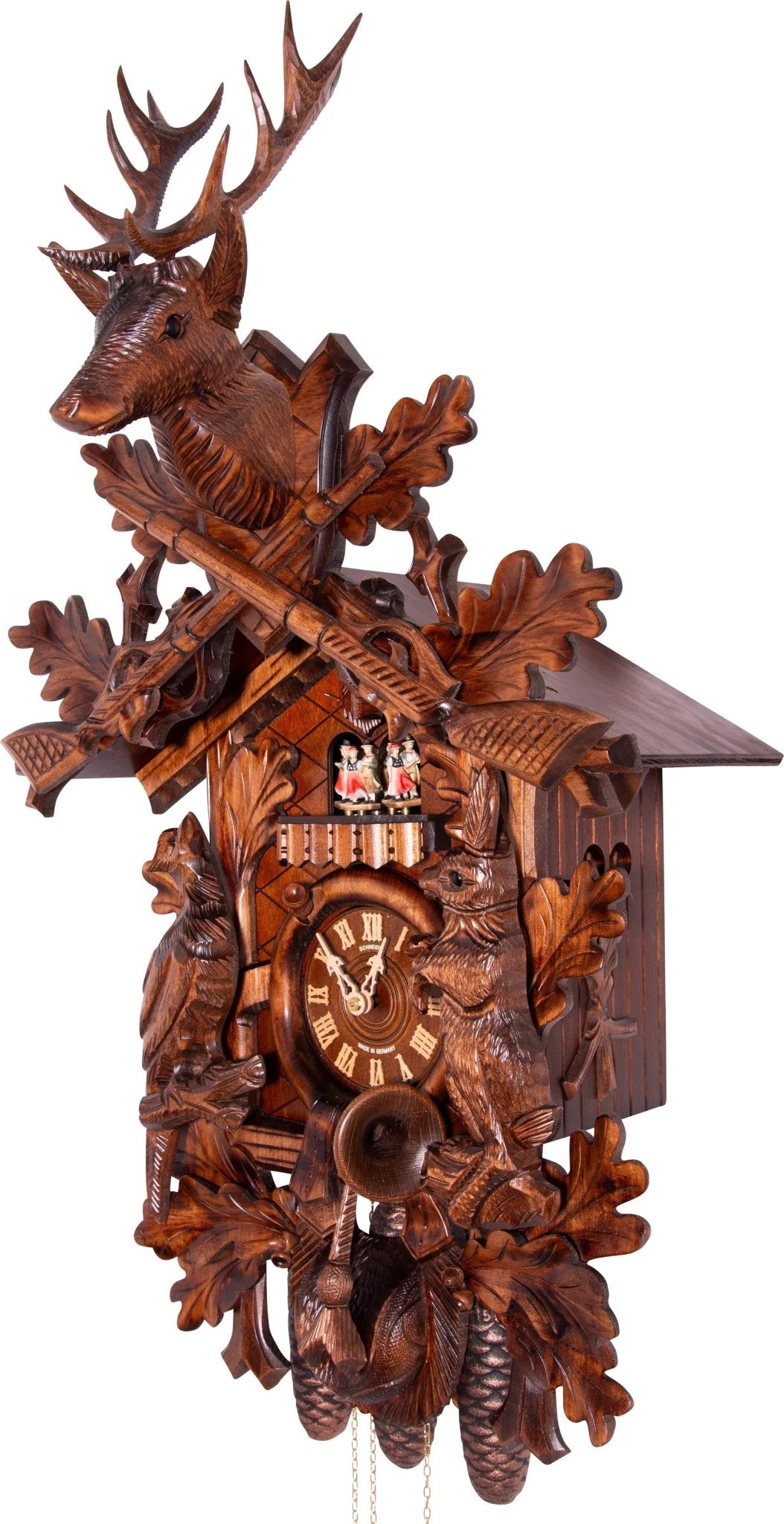 Cuckoo Clock Partenkirchen - 8 Day Carved 75cm - Anton Schneider - stavogue