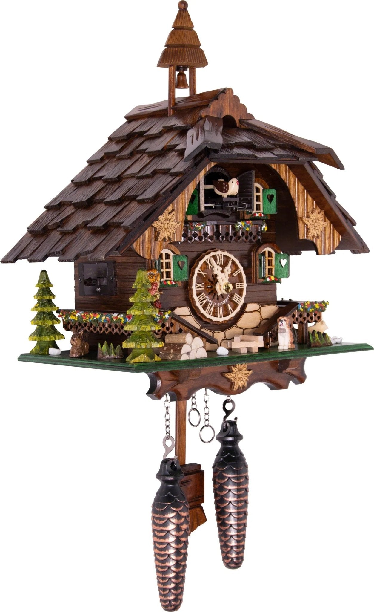 Cuckoo Clock Saint Bernhard Hut - Quartz Chalet 32cm - Cuckoo - Palace - stavogue