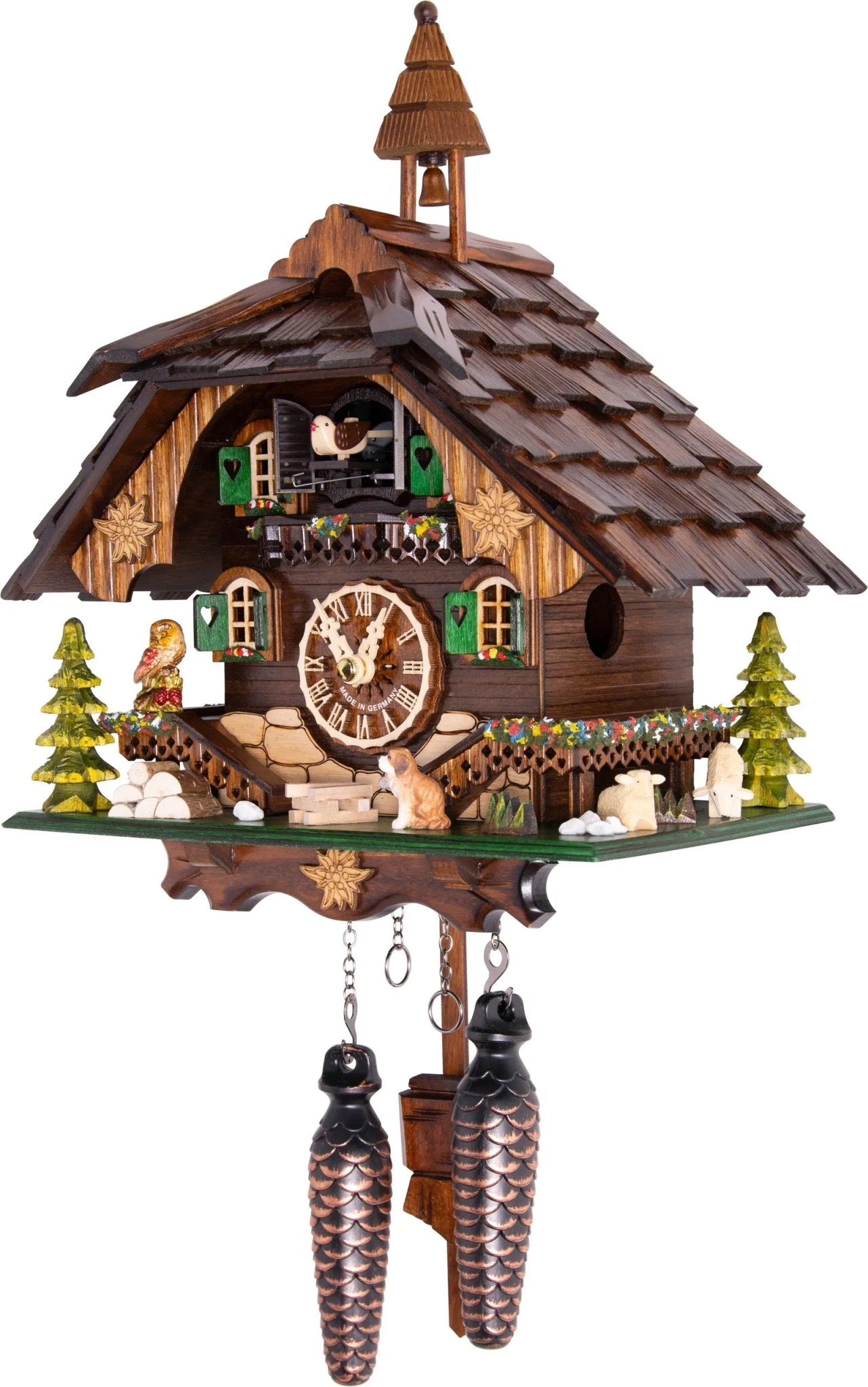 Cuckoo Clock Saint Bernhard Hut - Quartz Chalet 32cm - Cuckoo - Palace - stavogue