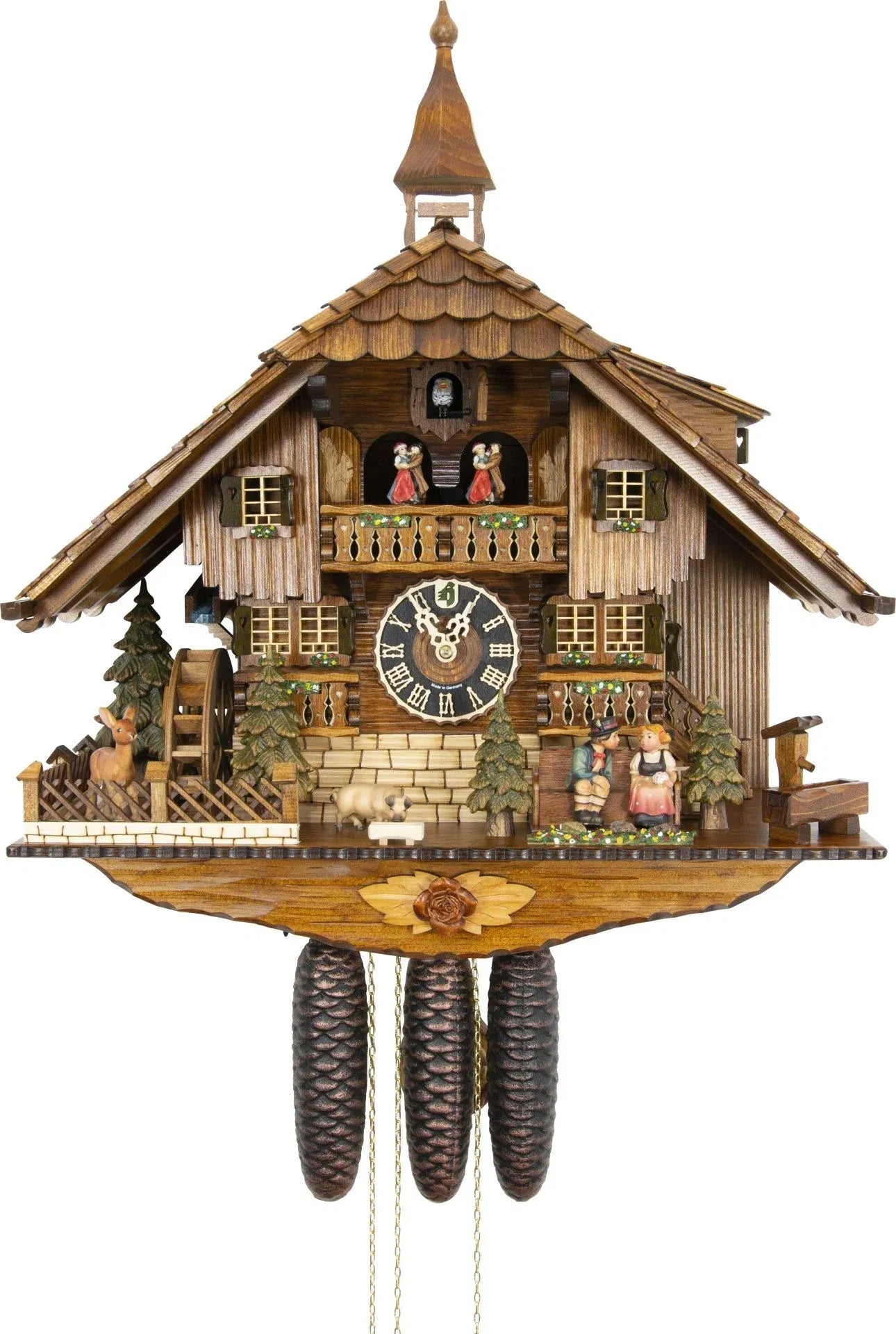Cuckoo Clock Tegernsee House - 8 Day Chalet 58cm - Hönes - stavogue