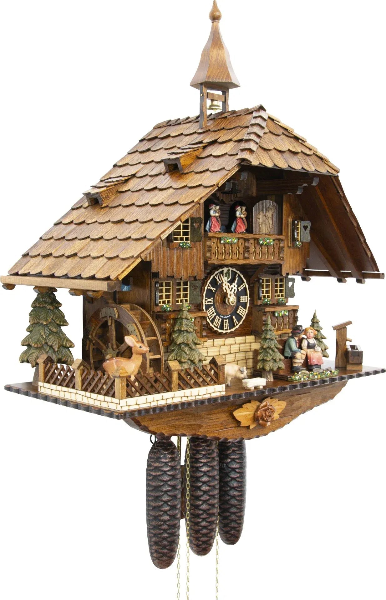 Cuckoo Clock Tegernsee House - 8 Day Chalet 58cm - Hönes - stavogue